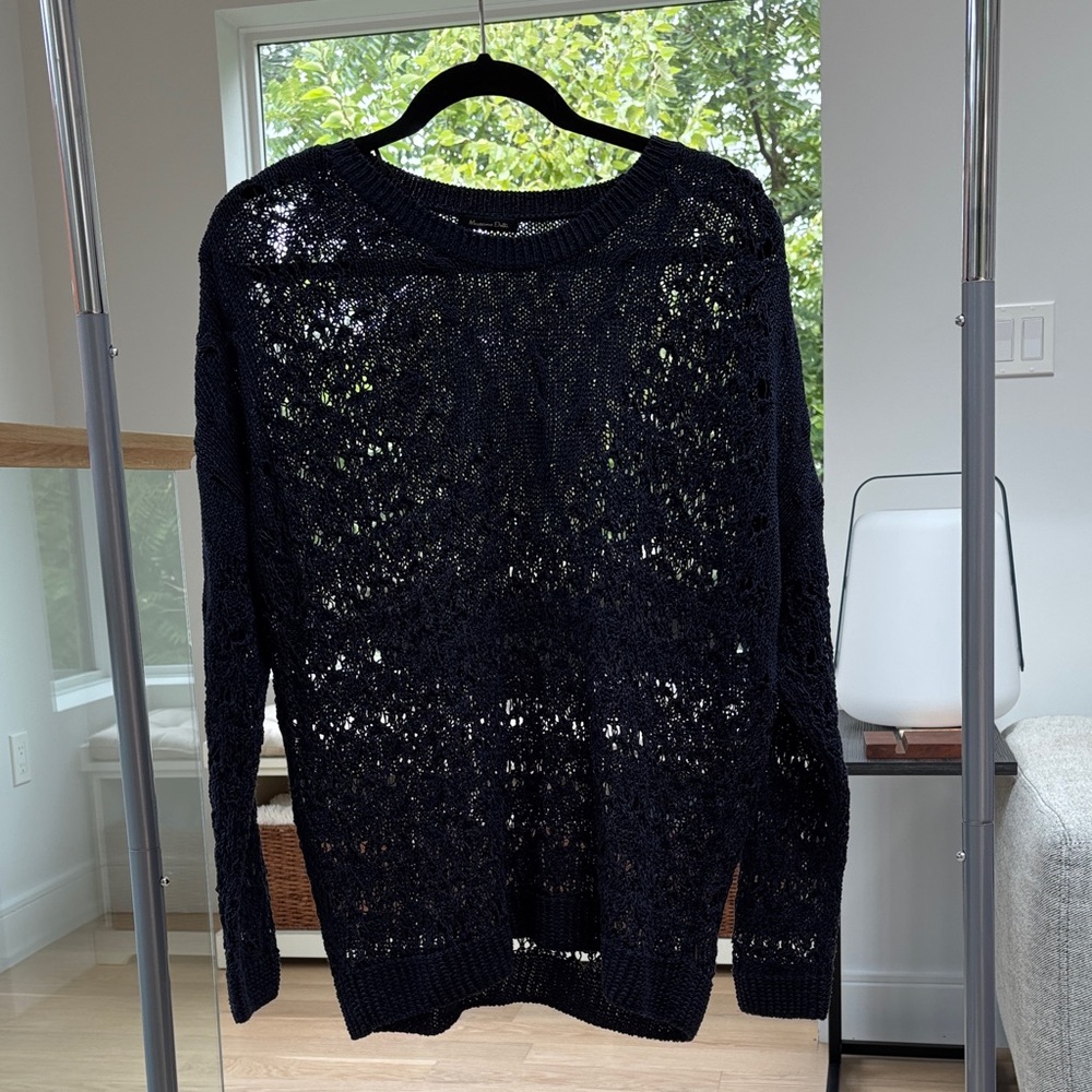 Elegant Navy Blue Sweater